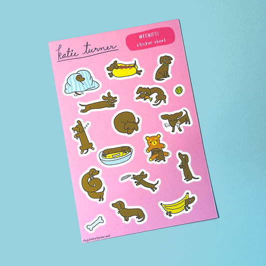 Weenies! Sticker Sheet
