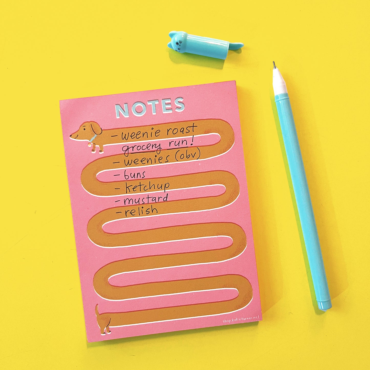 Weenie Dog Notepad