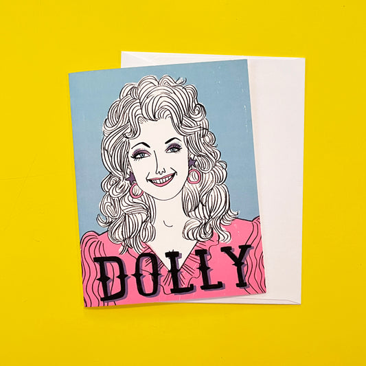 Dolly Parton Blank Greeting Card