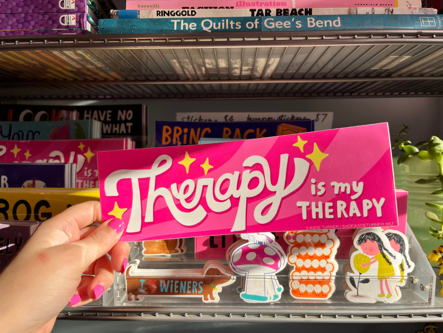 Therapy is My Therapy Vinyl Bumper Sticker