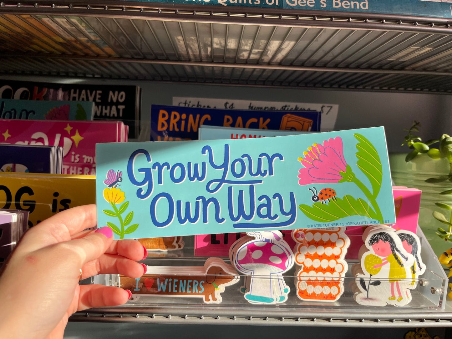 Grow Your Own Way Vinyl Bumper Sticker