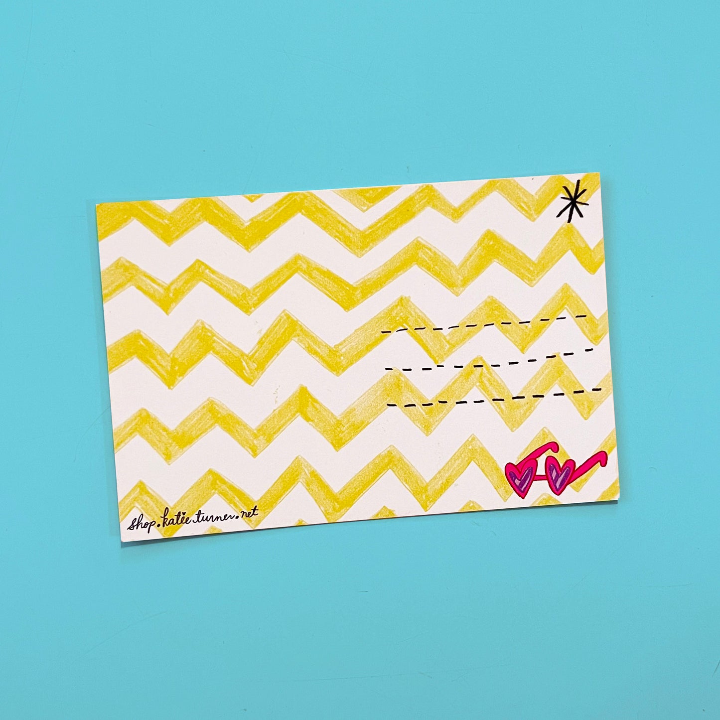 Girl Rock Band Postcard
