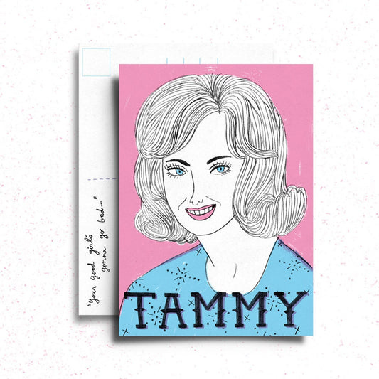 Tammy Wynette Postcard/Mini Print