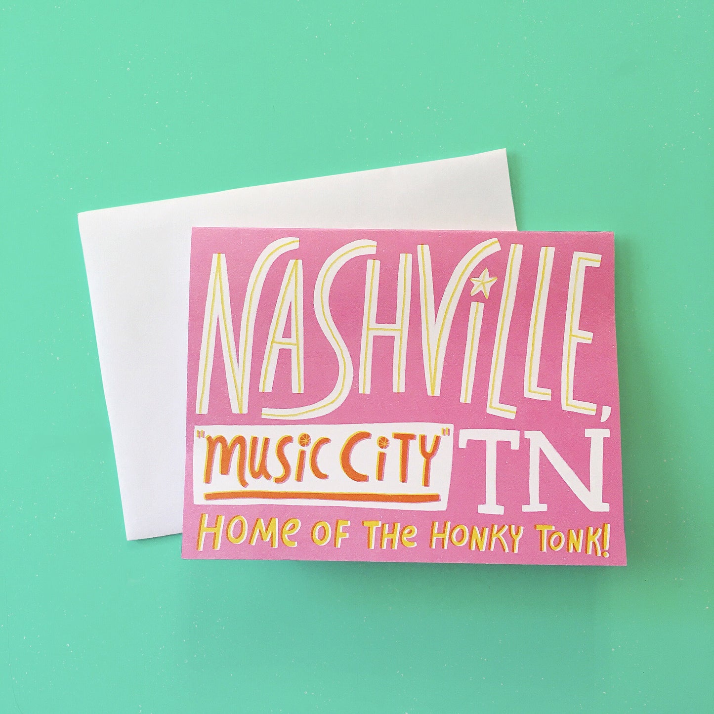 Nashville, Tennessee Music City Greeting Card