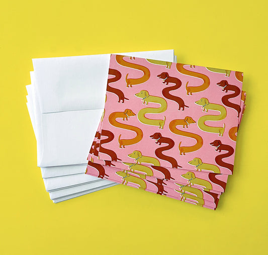 Weenie Dog Notecard Set