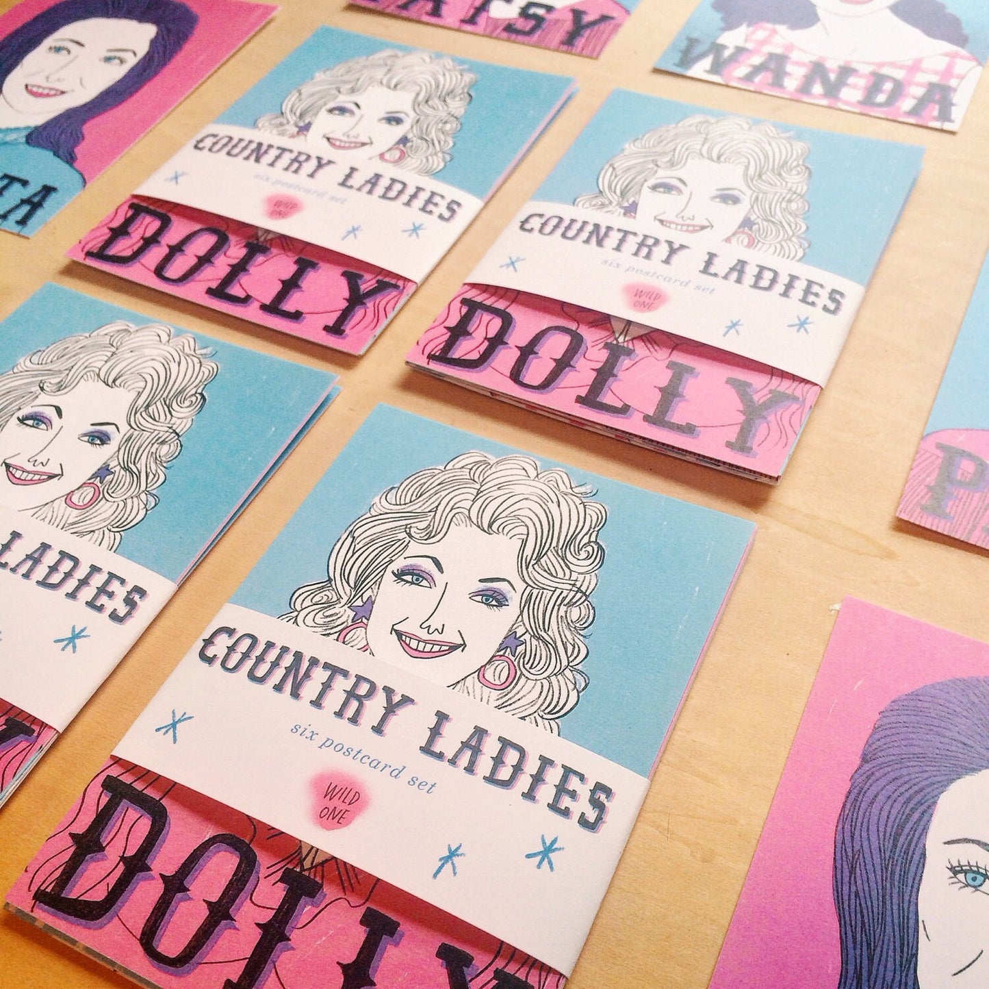 Country Ladies Six 5x7 Postcard Set