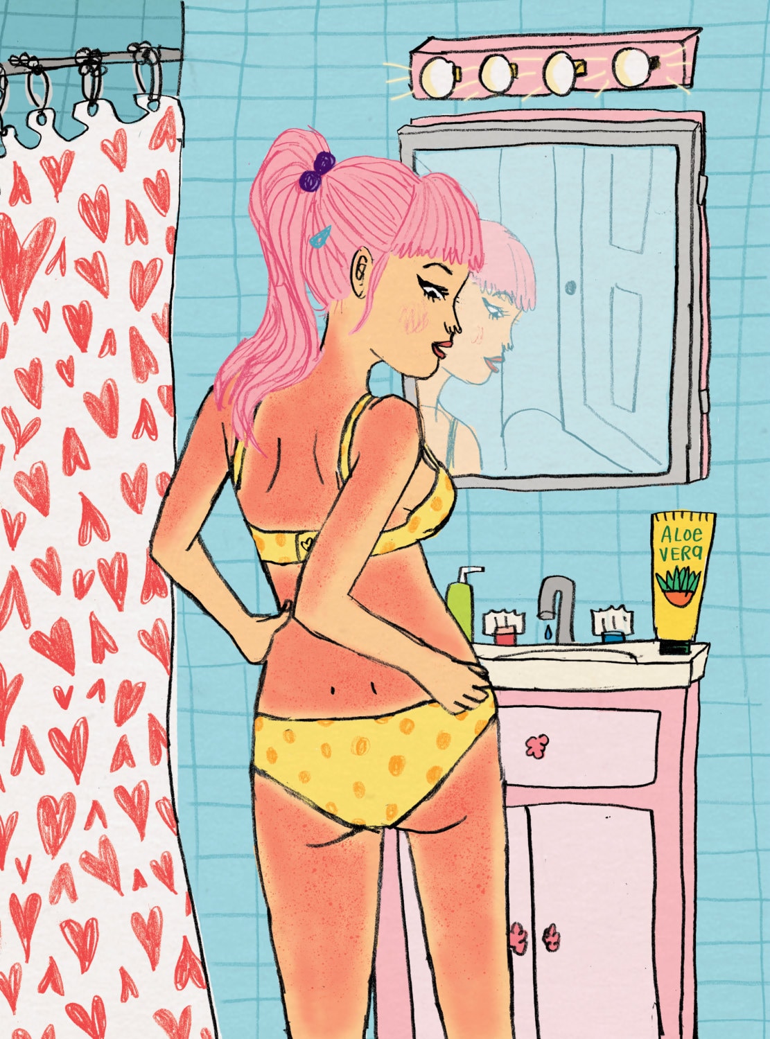 Sunburned Bikini 8x10 Print
