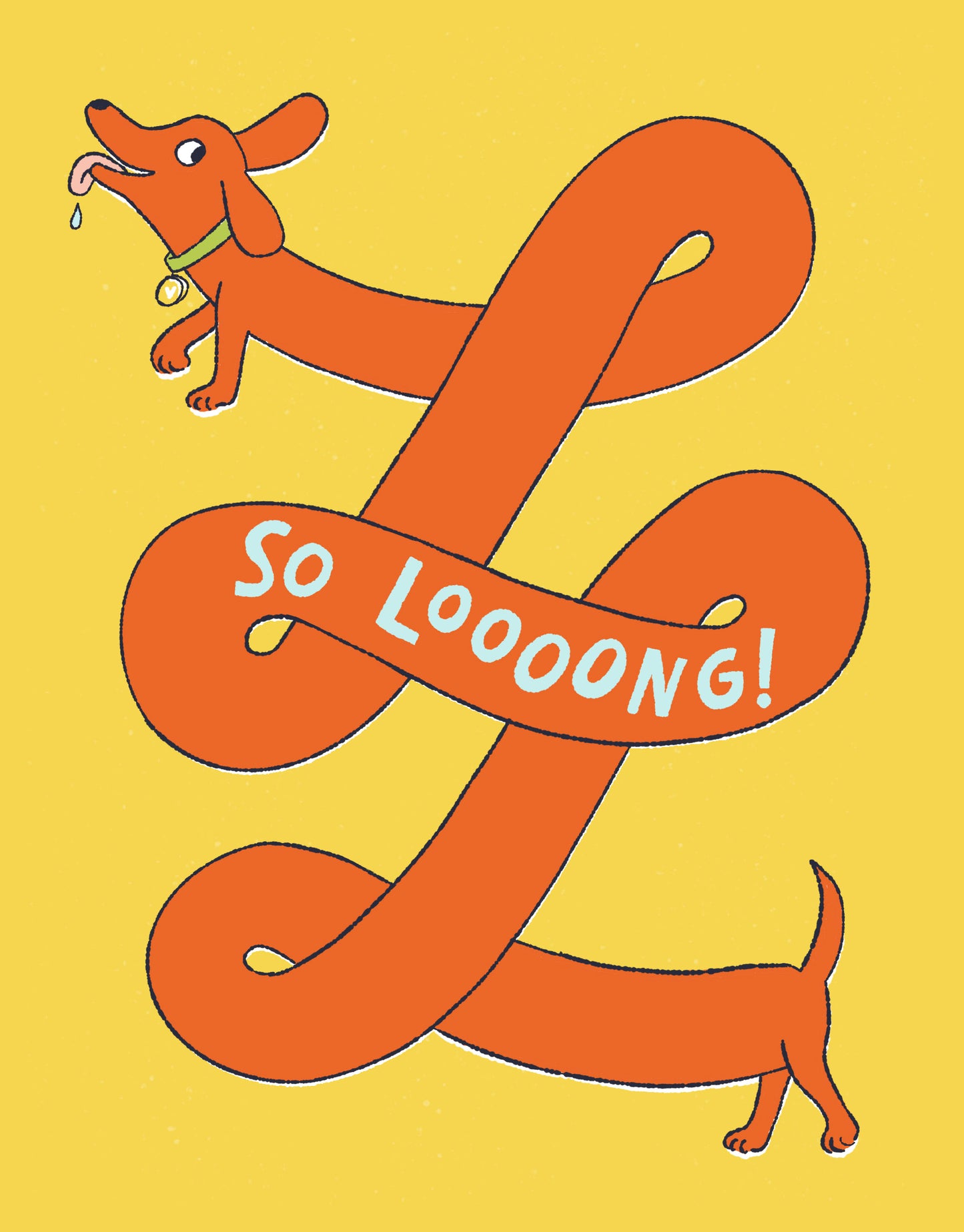 So Loooong! | Dachshund Weenie Dog Goodbye Greeting Card