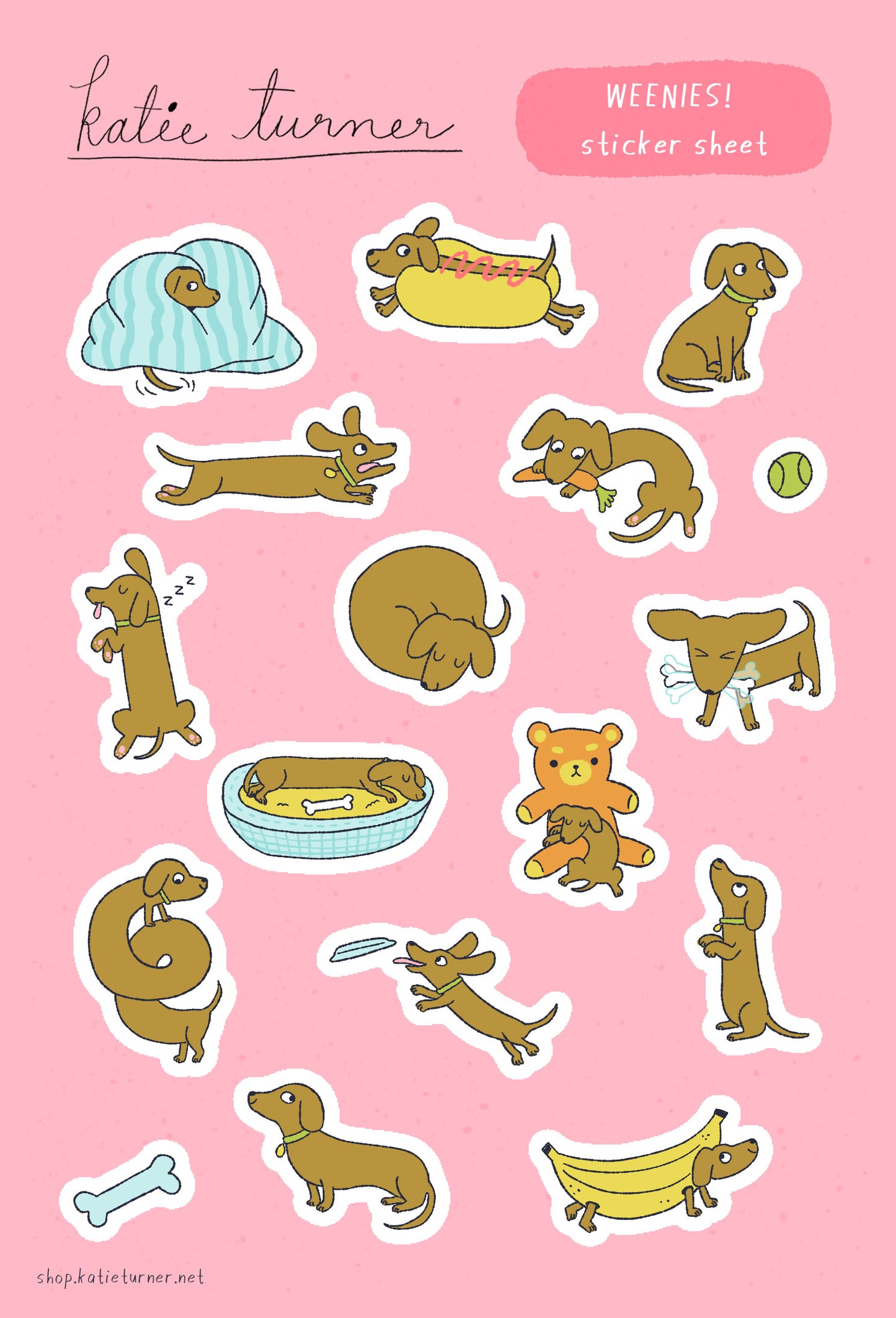 Weenies! Sticker Sheet