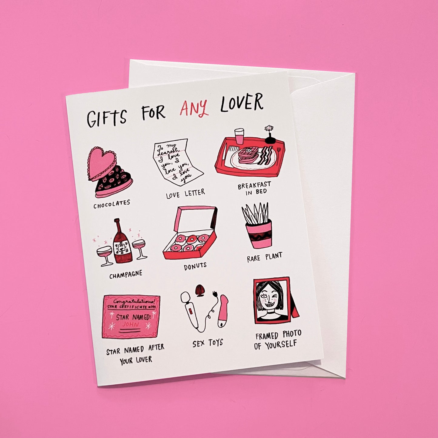 Gifts For Any Lover Card, I Love You Greeting Card