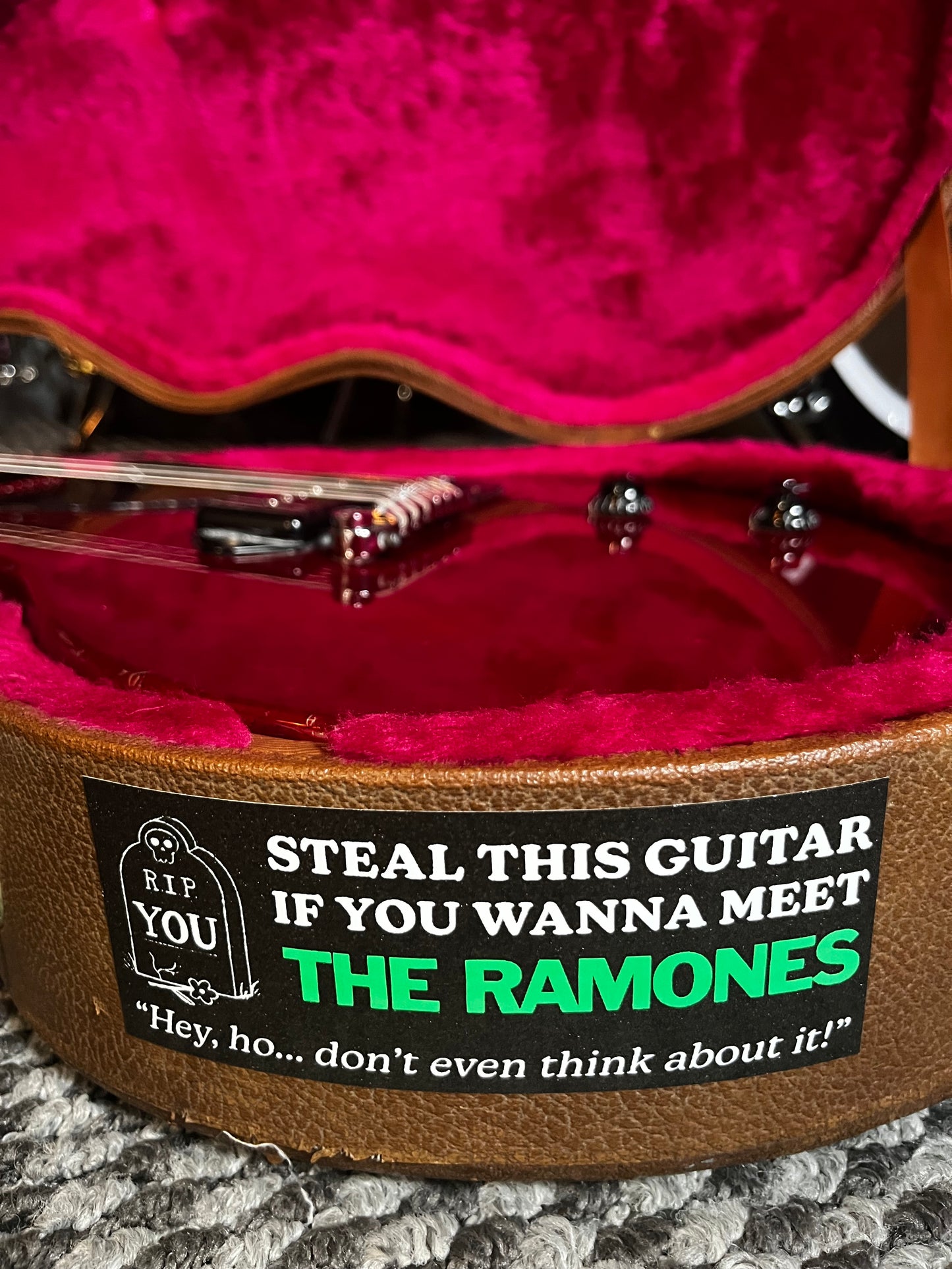Steal This Guitar If You Want to Meet the Ramones Sticker