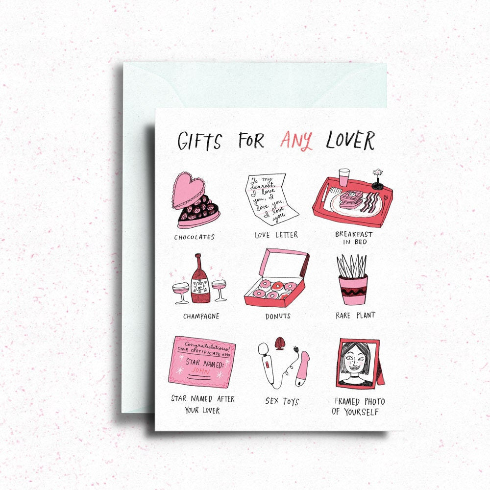 Gifts For Any Lover Card, I Love You Greeting Card