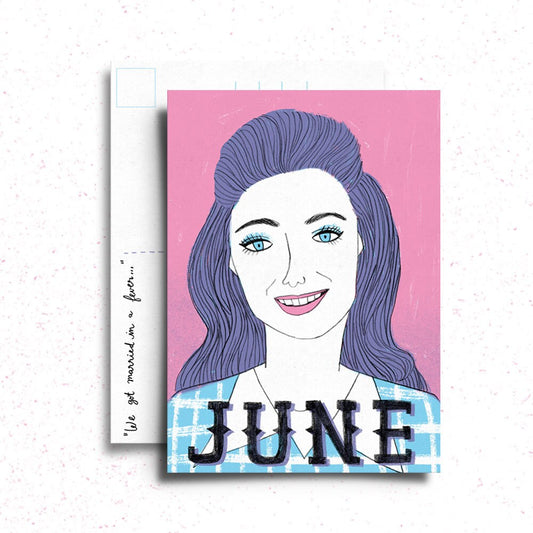 June Carter Cash Postcard/Mini Print