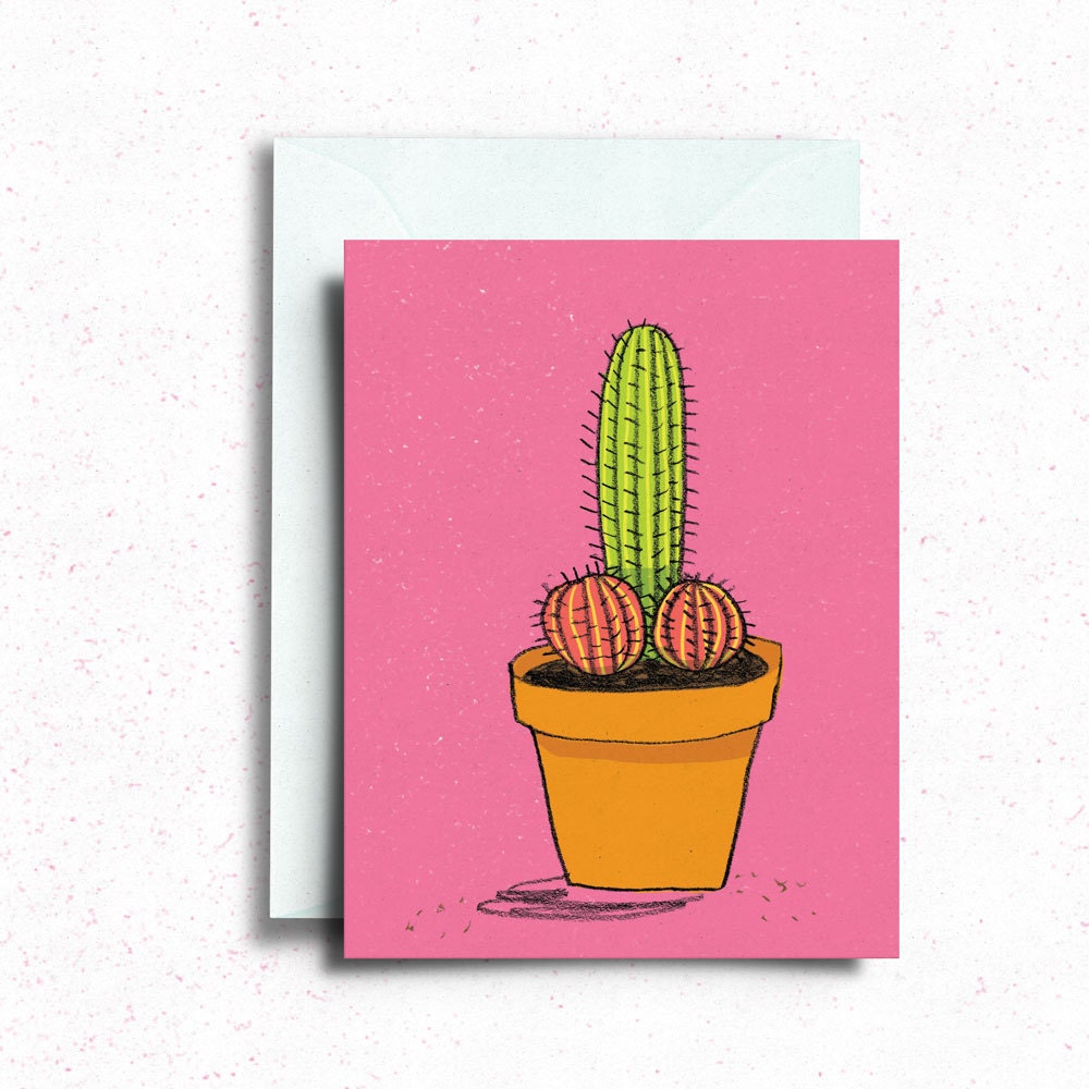Sexy Cactus Greeting Card