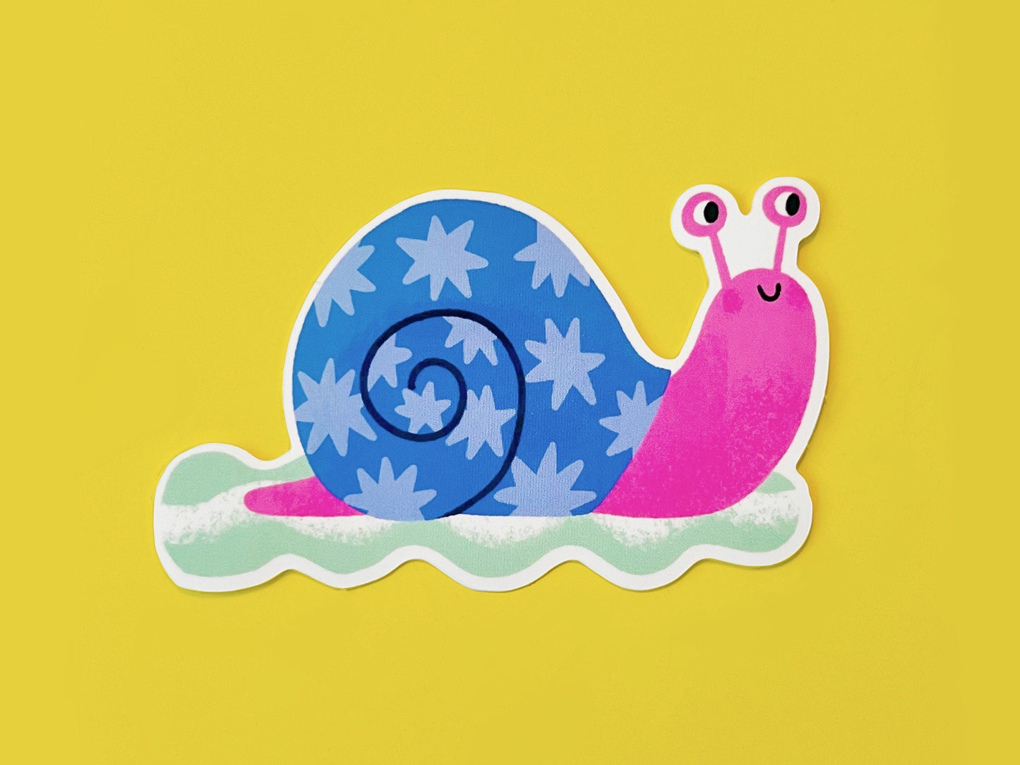 Snailin' It Vinyl Sticker | Snail Star Sticker | Cottagecore Sticker